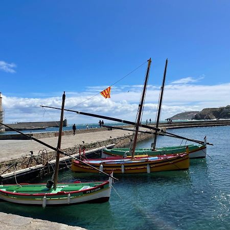 Charmant T2 Duplex Climatise Avec Terrasse, A Deux Pas De La Plage Du Port D'Avall, Collioure - Fr-1-309-233公寓 外观 照片